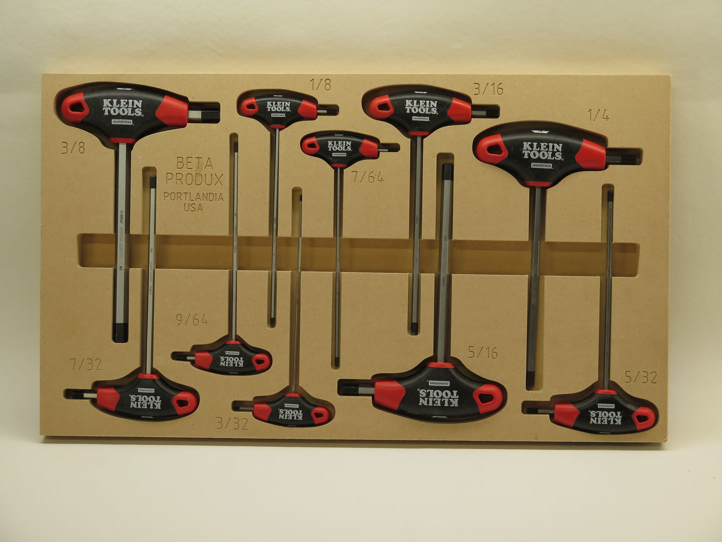 Toolbox Organizer for Klein Tools T-Handle Hex Wrenches