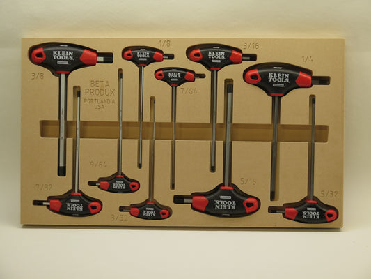 Toolbox Organizer for Klein Tools T-Handle Hex Wrenches