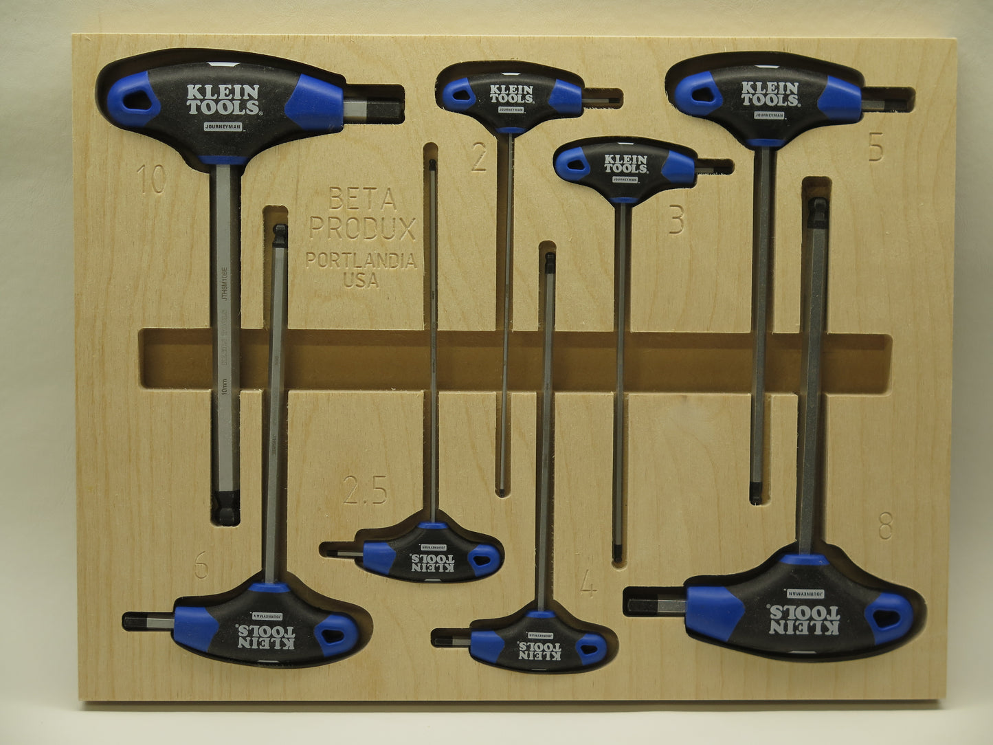 Toolbox Organizer for Klein Tools T-Handle Hex Wrenches